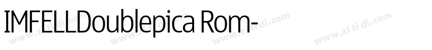 IMFELLDoublepica Rom字体转换
